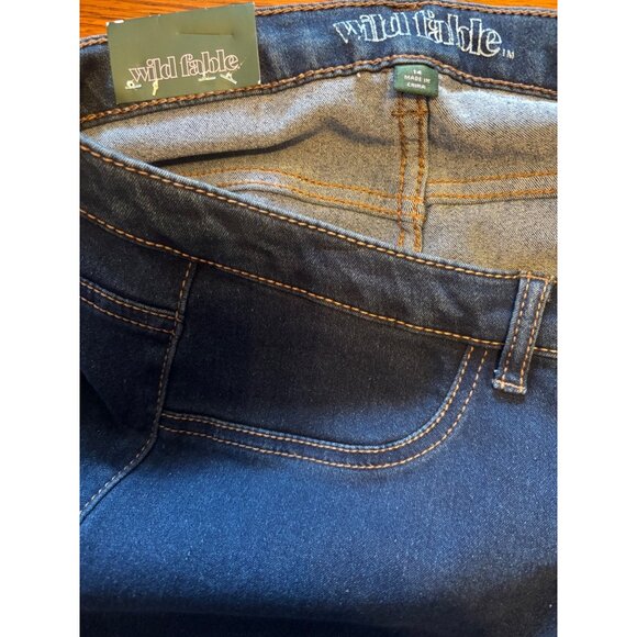 Wild Fable NWT Dark Denim Skinny Denim Jeans Size 14 - Picture 7 of 10
